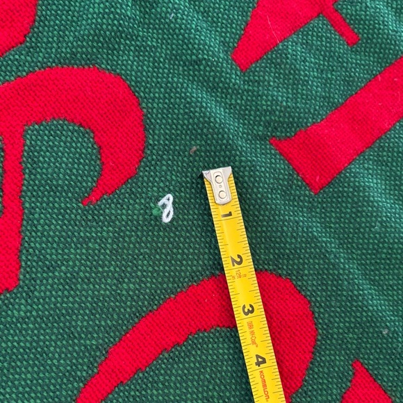 "Peace on Earth" Vintage BEACON Woven Throw Blanket Christmas Made USA 60" x 50" - Picture 11 of 11